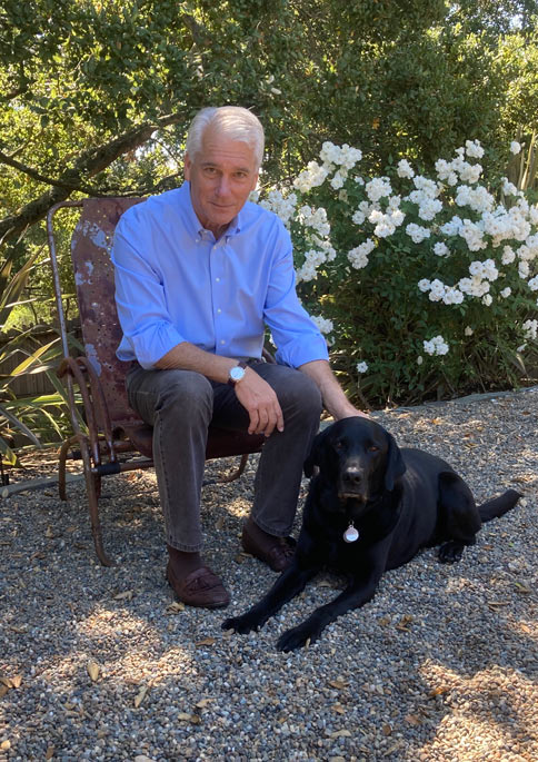 Mark and his dog Gunnar